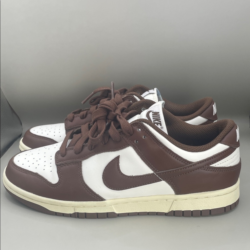 Nike Dunk Low Cacao Wow Mocha Womens 9 Brown White DD1503-124 EUC